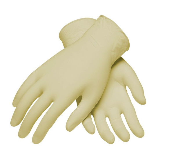 Cleanroom Latex Gloves, 12" Length, ISO 5 Class 100, Fully Textured Grip, Natural Color, 100/Bag-10 Bags/Case By Cleanroom World