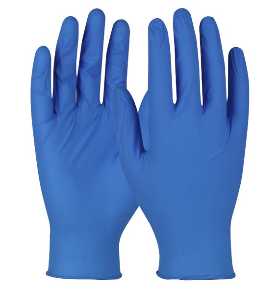  Nitrile Gloves, Powder Free with Textured Grip, 4 mil, S-2XL By Cleanroom World