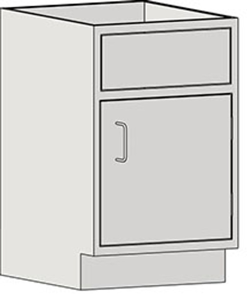 Casework Base Unit, Sink Base, Right Swinging Door