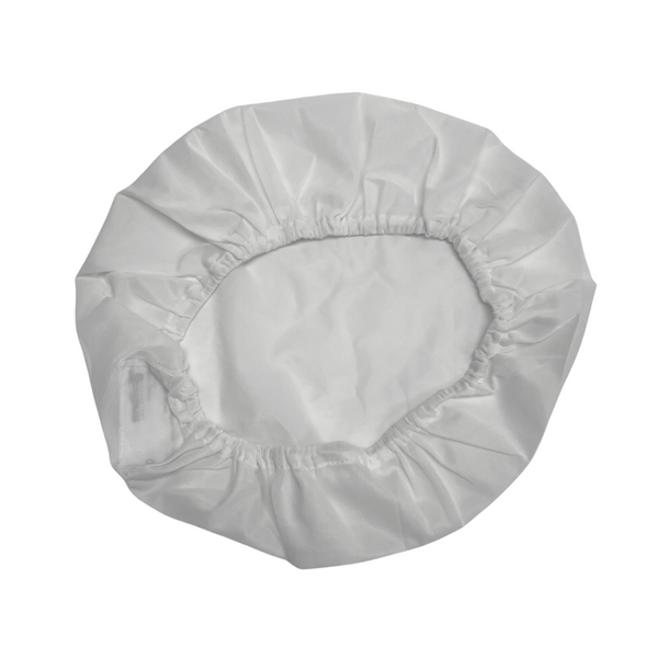 White Tricot Material Reusable Bouffant Caps by Cleanroom World