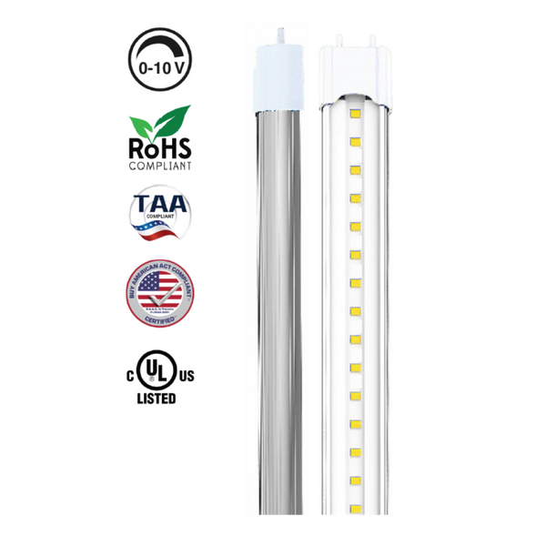 Cleanroom LED Lights - 3' NBT LED - T8 Install - No Blue Light by Cleanroom World