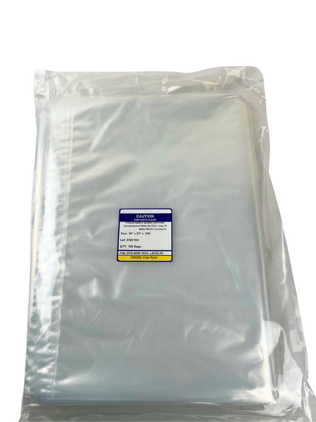 Cleanroom Nylon Bags, 16"x23", Cleaned to Level 50 by Cleanroom World