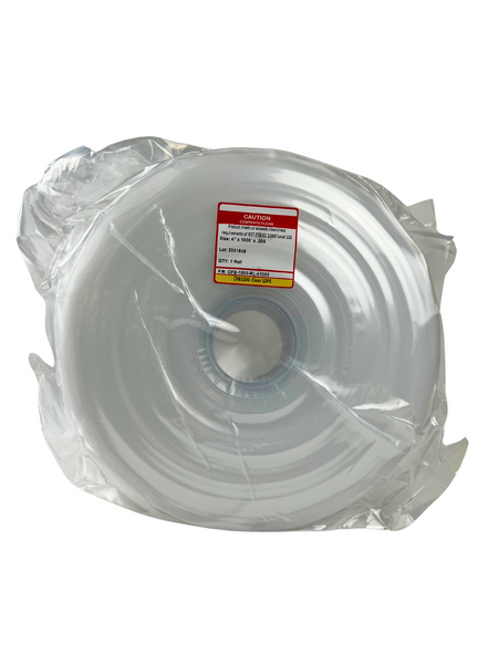 Poly LDPE Tubing, 4" x 1000', 6 mil, Cleaned to Level 100 by Cleanroom World
