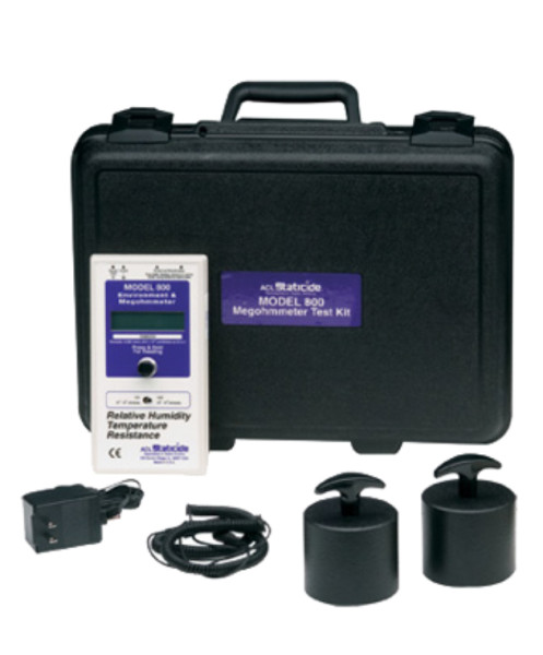 Digital Megohm Meter Measures Resistivity, Temperature and Humidity by Cleanroom World