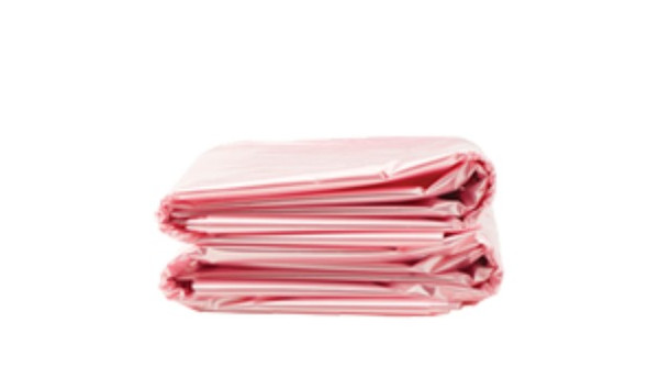 ESD Wastebasket Liners - 24" x 36", 1.5 Mil Thickness, Pink by Cleanroom World