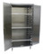 Storage Cabinets, 3 Shelves, Type 430 Stainless Steel by Cleanroom World