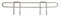 Ledges For Solid Shelves, Chrome, 48"x1" by Cleanroom World