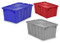 FliPack Dark Blue Containers 24.4" x 16.9" by Cleanroom World