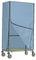 Antimicrobial Cart Covers, SureChek Vinyl Covered Fabric,  Zippers, Blue by Cleanroom World