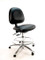 Cleanroom Chairs, GK-C3000 Series, ISO 5 Class 100, 4 Height Ranges, 2 Colors, 2 Back Controls, Chrome Dual Wheel Casters  By Cleanroom World