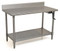 Adjustable Height Stainless Steel Tables, 4" Back Splash by Cleanroom World