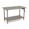 Adjustable Height Stainless Steel Tables, Right Hand Crank by Cleanroom World