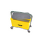 Yellow Mop bucket, Casters, Plastic Sieve, Lid and Handle By Cleanroom World