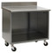 Stainless Steel Lab Cabinets, Backsplash, Wheels, Open Base, Type 304 Stainless Steel by Cleanroom World