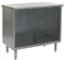 Stainless Steel Lab Cabinets, Flat Top, Type 304 Stainless Steel, Open Base Lower Storage By Cleanroom World