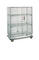 Mobile Security Carts, Super Erecta Shelf, Chrome, 2 Intermediate Shelves, Electronic Keyless PIN Lock By Cleanroom World