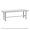 Heavy Duty Gowning Benches, Solid Top, 18" Tall, Stainless Steel By Cleanroom World