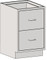  Casework Base Unit, Type 304 Stainless Steel, Four Drawers