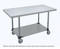Stainless Steel Work Tables, Type 16/316 Stainless Steel Top and Lower Shelf By Cleanroom World
