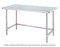 Stainless Steel Work Tables, 316 Stainless Steel Top and 3-Sided Frame