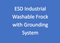 ESD Industrial Washable Frock: With Grounding System, PA Fabric, Poly-Cotton Blend, 66% Pol, 32% Cot, 2% CF, Multiple Colors, XS-7XL, ES-ESM-X-I2-T4
