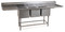 Utility Sink, 316 Stainless Steel, 3 Compartments 20x20x14, 2 Drain Boards by Cleanroom World