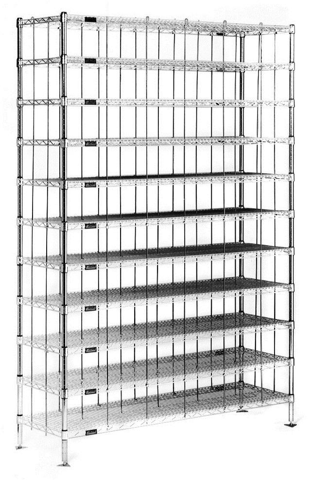 Cleanroom Shoe Racks | Stainless Steel Shoe Rack – 50 Slots