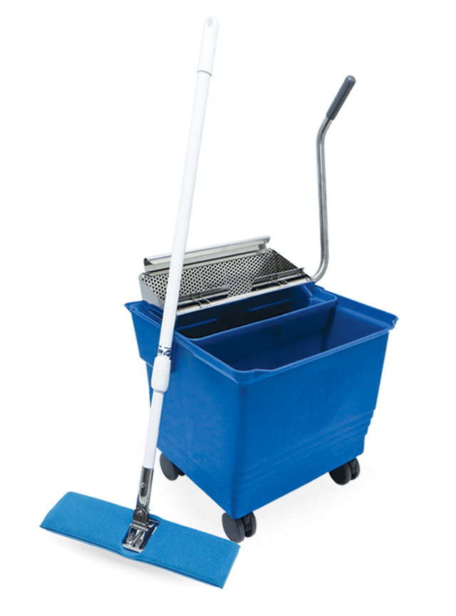 Mop Bucket Systems; Perfex TruClean II Flat Mops, BucketinBucket