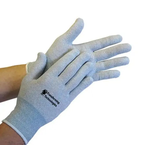 ESD Cut Resistant Gloves. Fingertip Coated, XS2XL, TECGL2500T