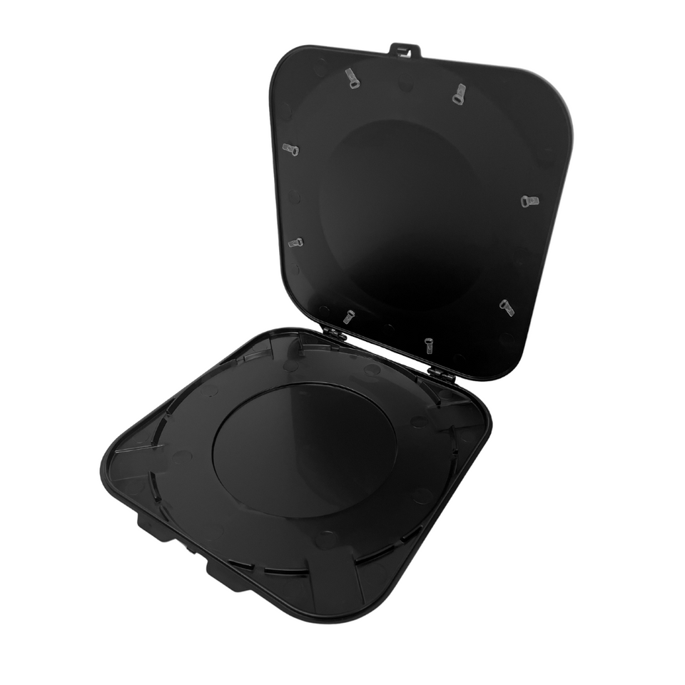 ESD Single Wafer Shippers Fits 12" (300mm) Wafer, Black Conductive