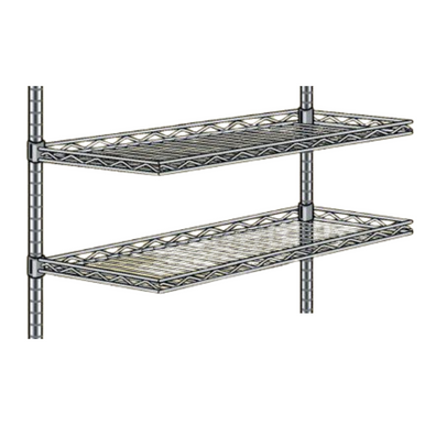 Cantilever Wire Shelves: Stainless Steel, Eagle, EA-CS-S - Cleanroom World