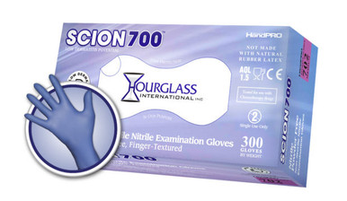 Nitrile Exam Gloves - Hourglass 700 Series, 5 Mil, Powder-Free, XS