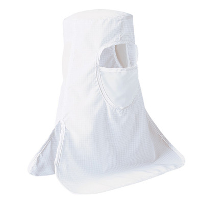 Washable Cleanroom Hoods: Pull Over, In Set Face Mask, Vertical
