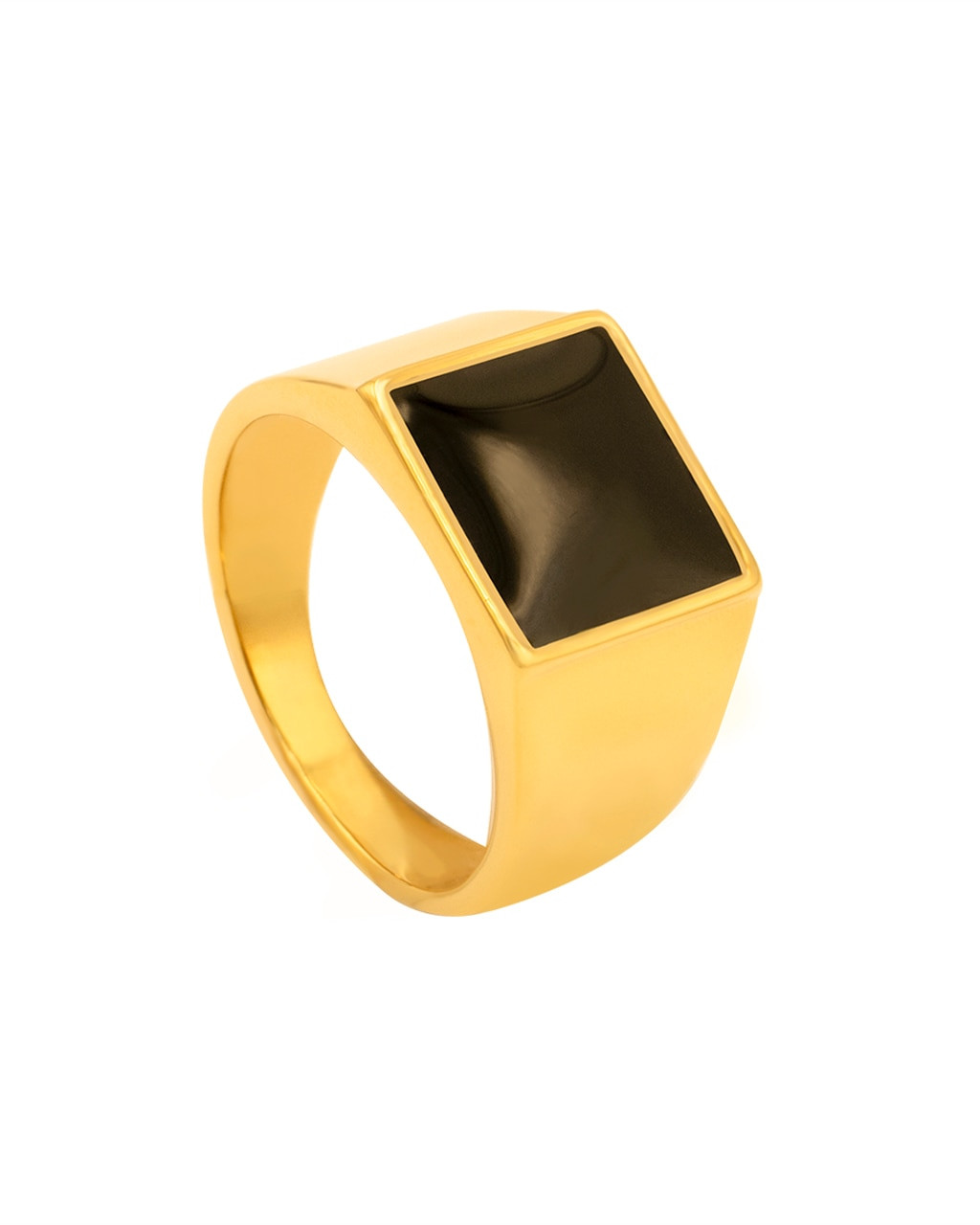 Malachite North Star White Shell Rings For Women Stainless Steel Round Gold  Signet Ring Black Enamel Trendy Women Jewel - Rings - AliExpress