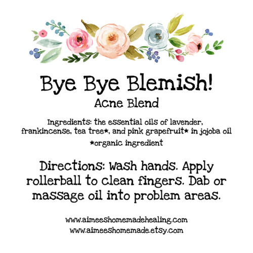 Bye Bye Blemish Acne Essential Oil Blend