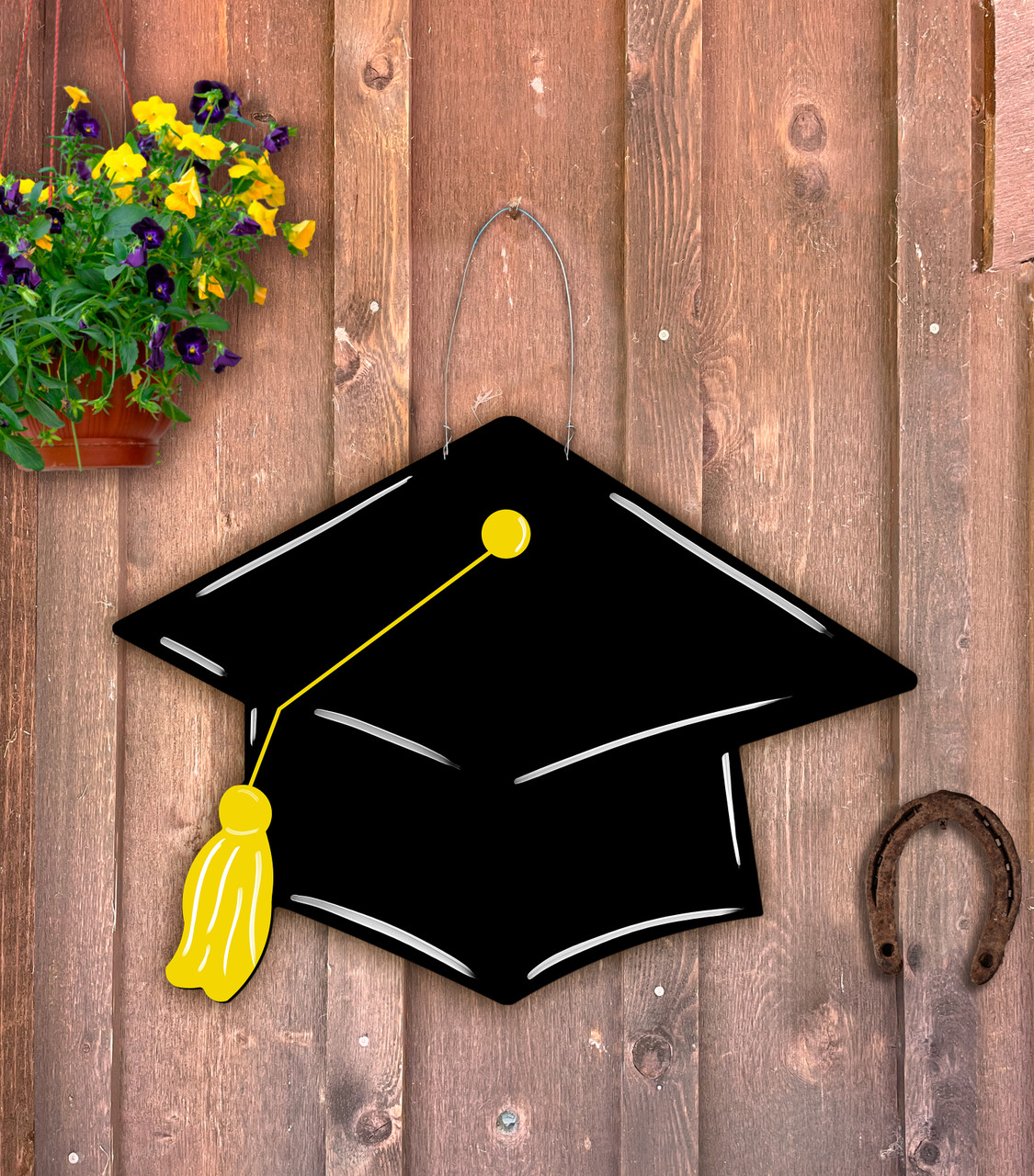 Outdoor Metal Art Grad Cap - Nelson Gifts