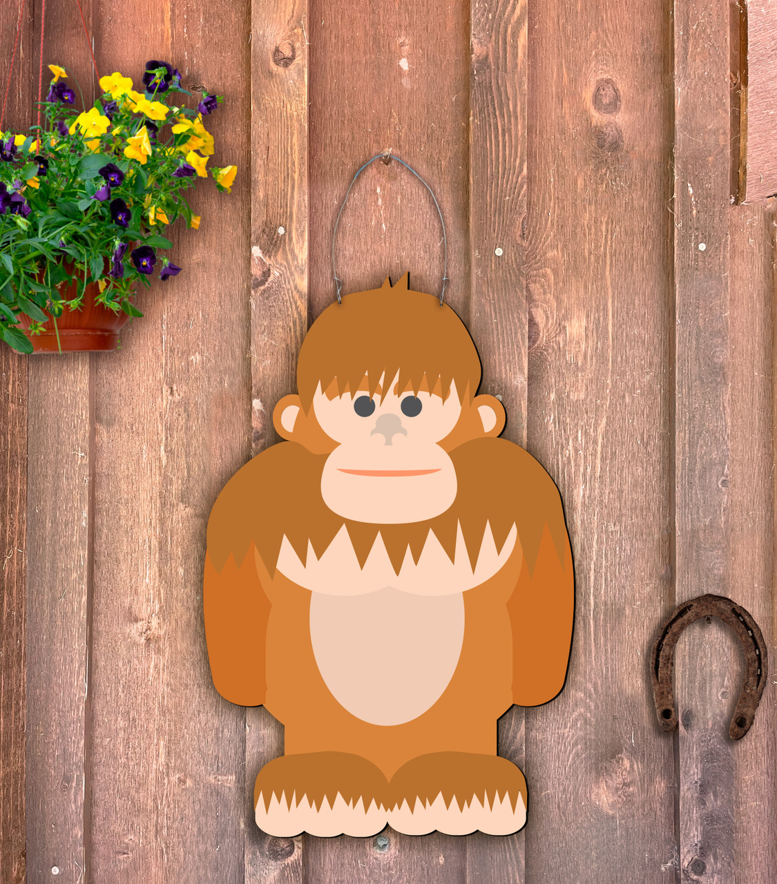 Outdoor Metal Art Critter Bigfoot - Nelson Gifts
