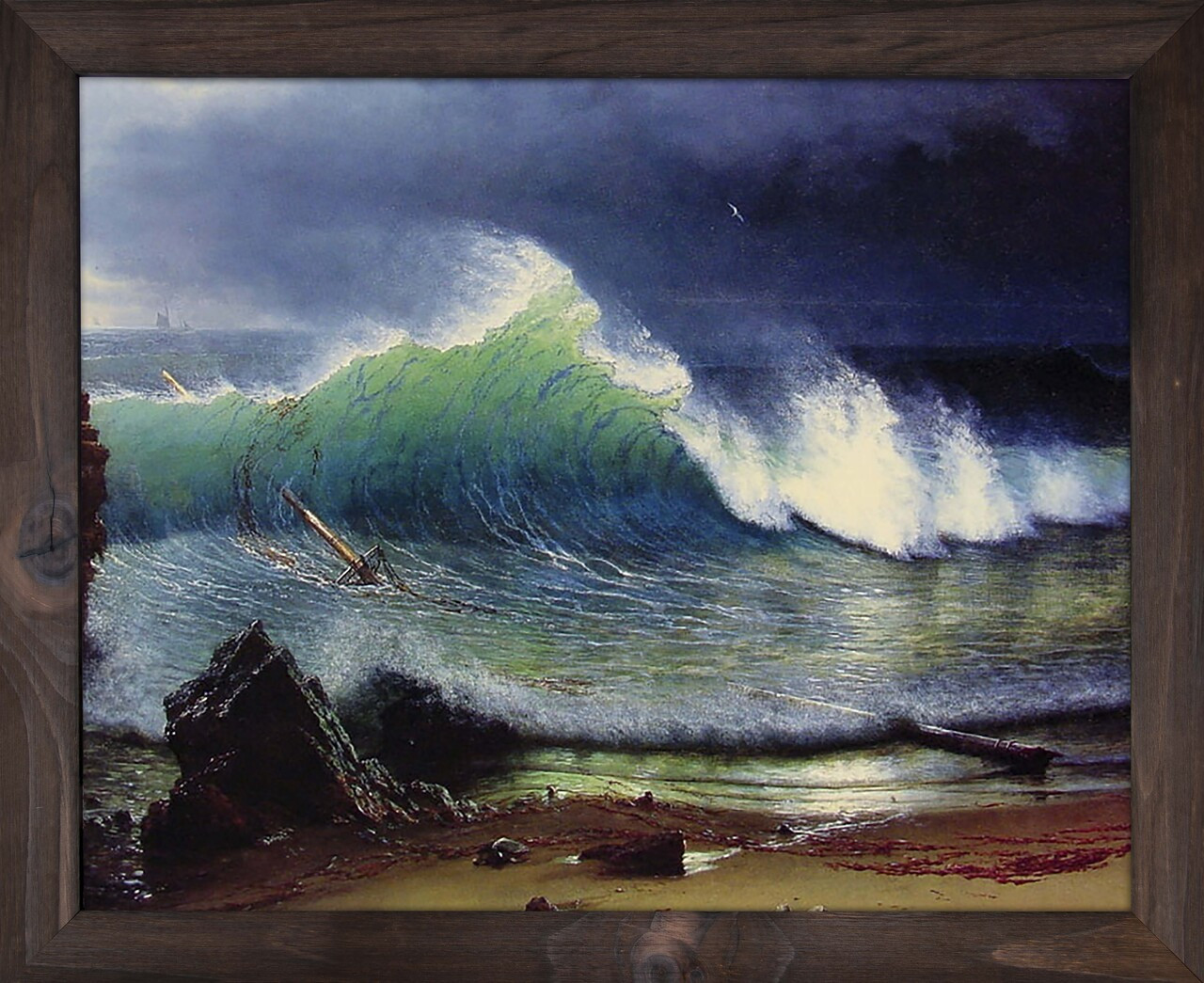 The Shore of the Turquoise Sea - Albert Bierstadt - Nelson Gifts