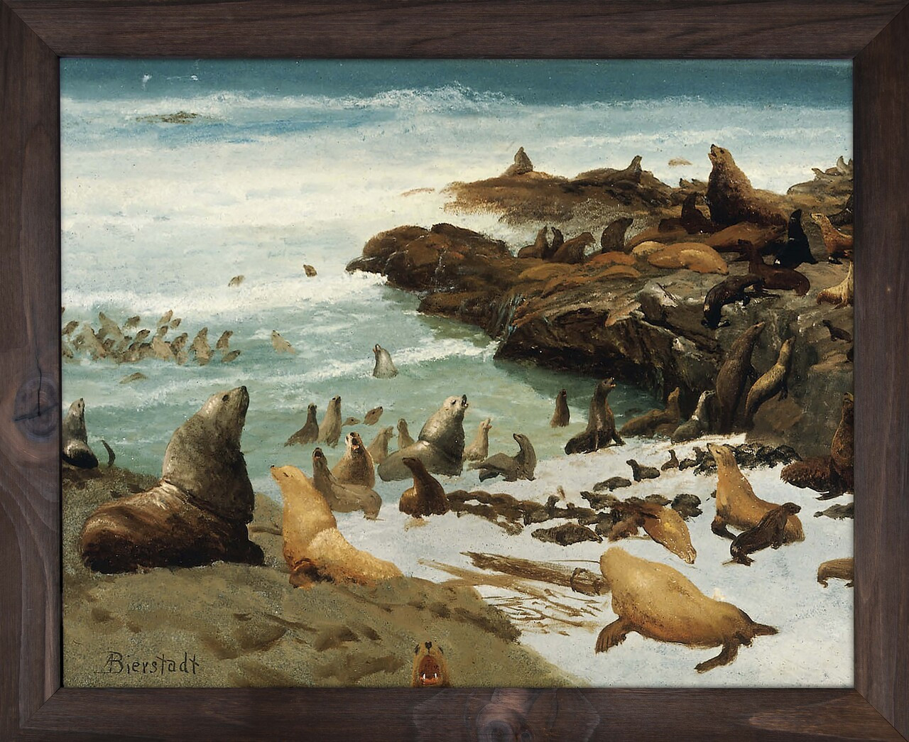 Seal Rocks, Farallons, 1872 - Albert Bierstadt - Nelson Gifts