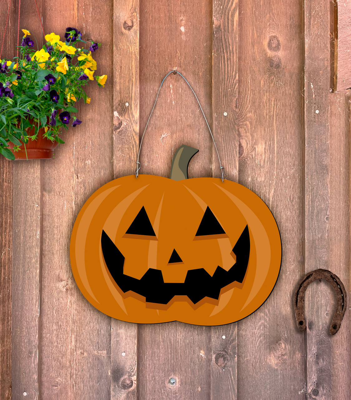 Outdoor Metal Art Jack o' Lantern - Nelson Gifts