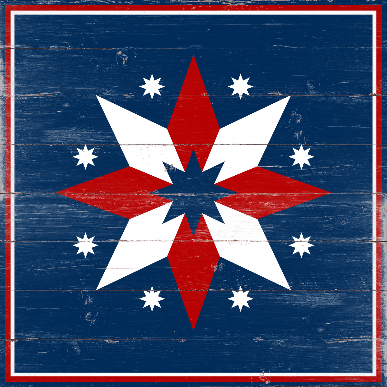 Patriotic 4 Barn Quilt - Nelson Gifts patriotic-4-barn-quilt-nelson-gifts