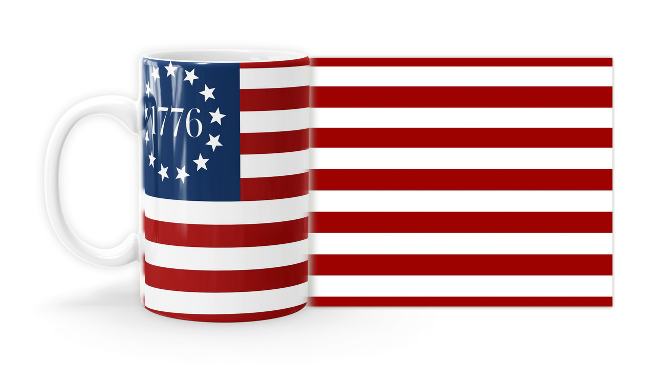 1776 American Flag Mug - Nelson Gifts