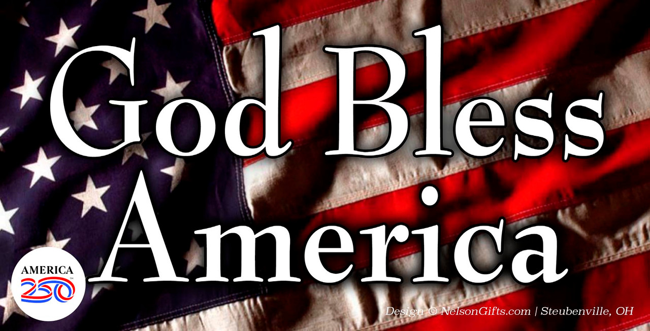 God Bless America Bumper Sticker - Nelson Gifts