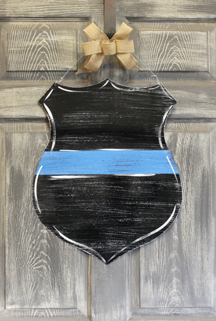 Outdoor Metal Art Police Badge