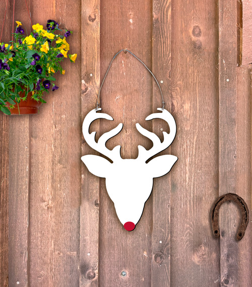 Outdoor Metal Art Rudolph