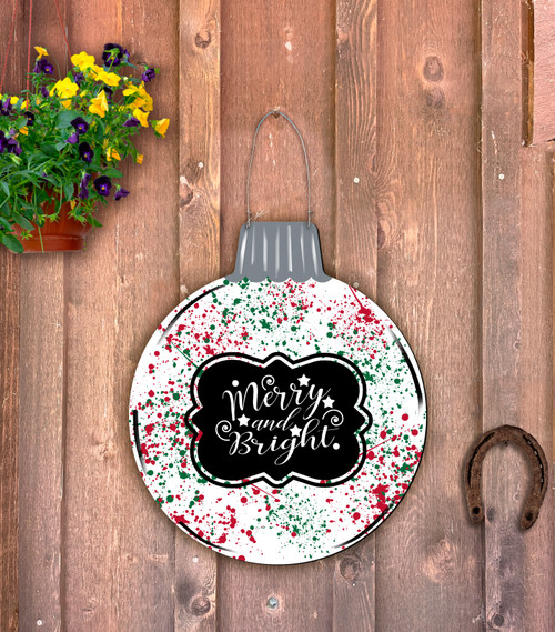 Outdoor Metal Art Christmas Ornament (Customizable)