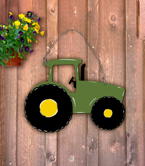 Outdoor Metal Art Tractor