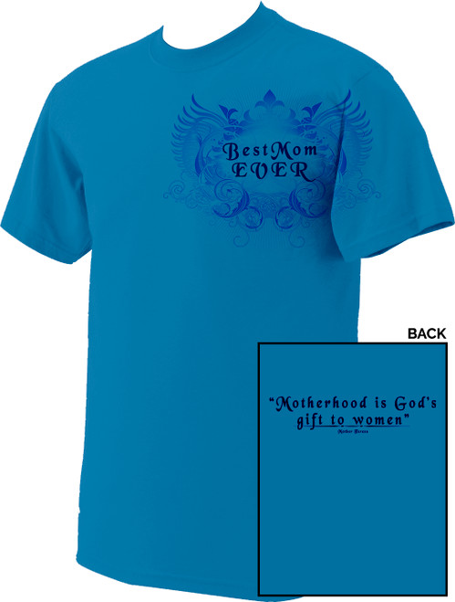 Best Mom Blue T-Shirt