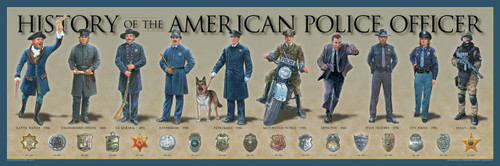 History of the American Police Officer Print