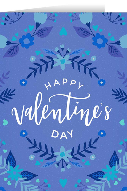 Happy Valentine's Day Blue Valentine's Day Greeting Card